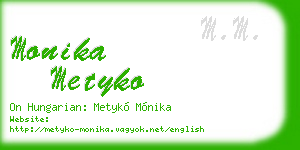 monika metyko business card